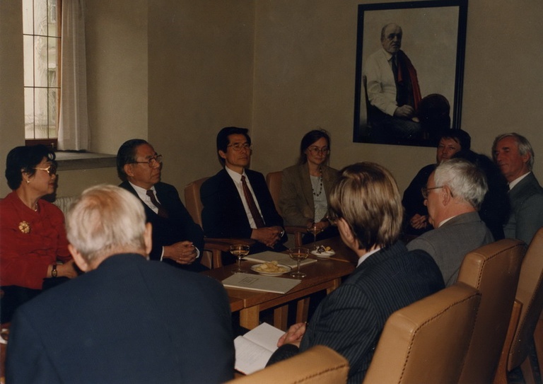 19970928李亦園執行長赴查理斯大學討論設立蔣經國漢學中心事宜