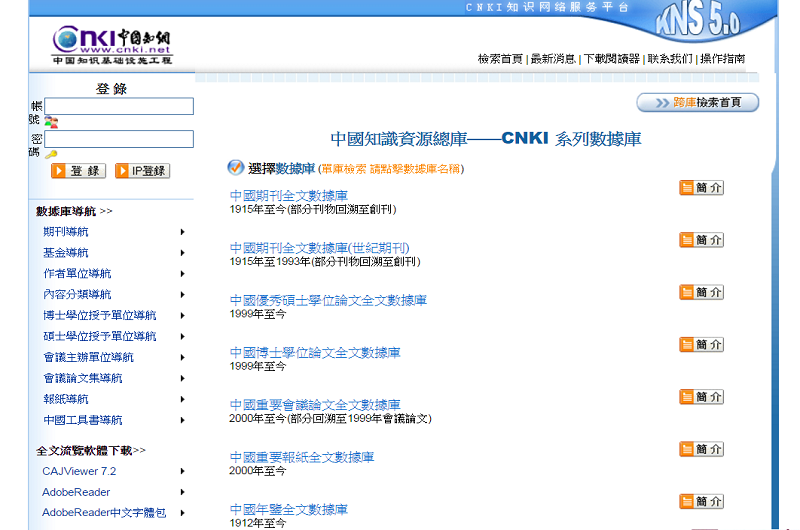 CNKI中國知網 CNKI中國知網