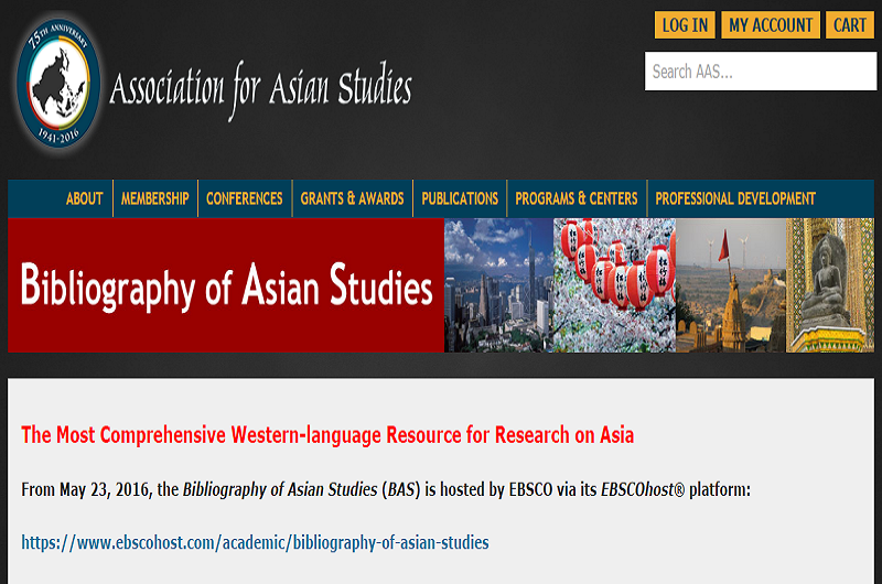 Bibliography of Asian Studies Online Bibliography of Asian Studies Online